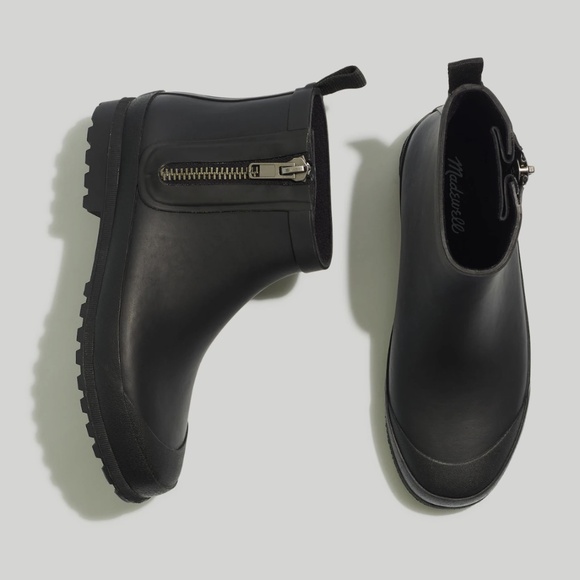 Madewell Zip-Up Lugsole Rain Boot size 10 - Picture 1 of 8